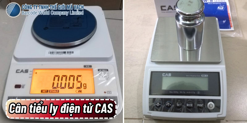 Cân tiểu ly điện tử CAS có thiết kế nhỏ gọn