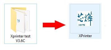 Giải nén và chọn File "Xprinter"