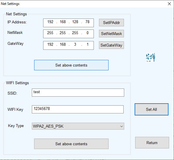 Một cửa số mới hiện ra để thực hiện cài đặt IP