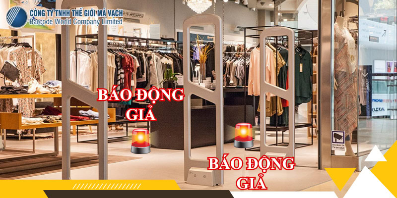 Cổng từ an ninh gặp lỗi báo động giả