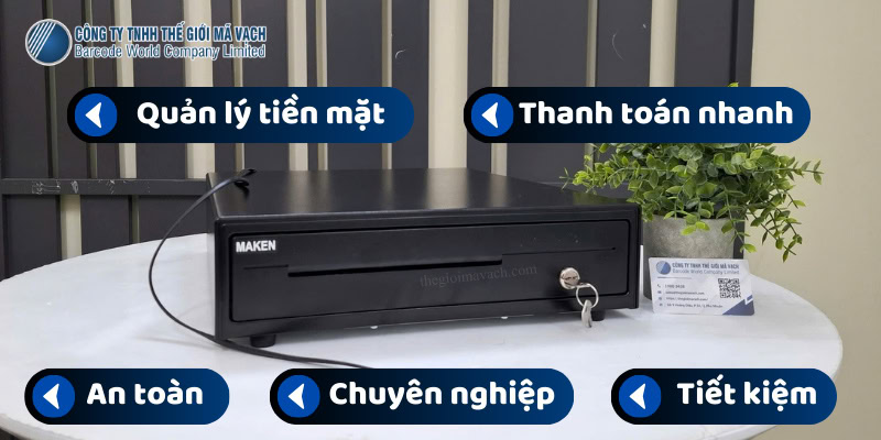 Sử dụng ngăn kéo thu ngân mang đến lợi ích to lớn