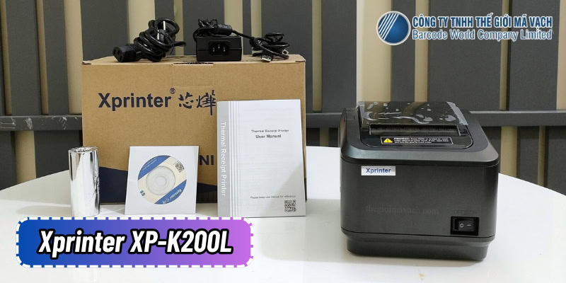 Máy in bill Xprinter XP-K200L nhỏ gọn, thân thiện