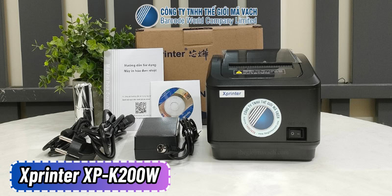 Máy in bill Xprinter XP-K200W có kết nối WIFI