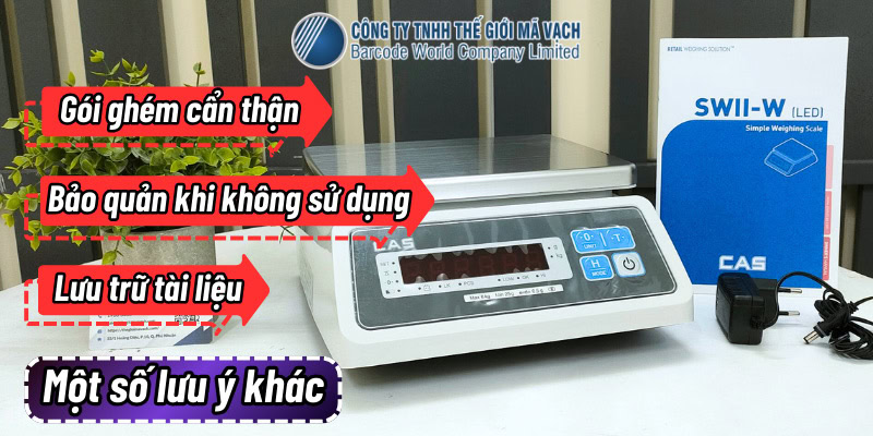 Một số lưu ý khác về cân điện tử tính tiền