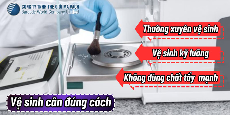 Vệ sinh cân điện tử đúng cách