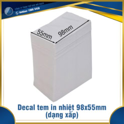 Decal tem in nhiệt 98x55mm dạng xấp