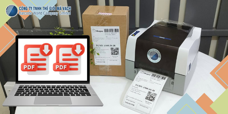 Máy in tem mã vạch từ file PDF là gì?