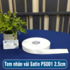 Tem nhãn vải Satin PS001 2.5cm