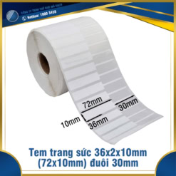 Tem trang sức 36x2x10mm (72x10mm) đuôi 30mm