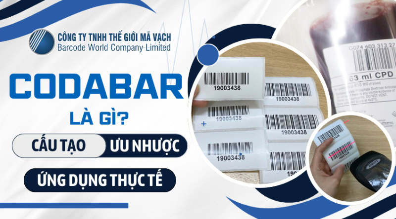 Codabar là gì? Cấu tạo, ưu nhược điểm và ứng dụng thực tế