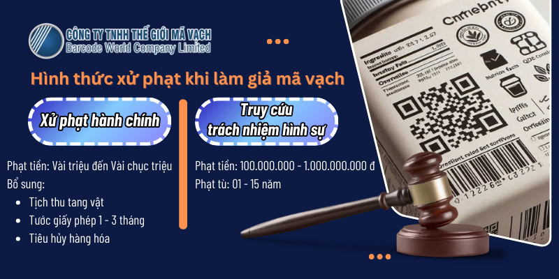 Hình thức xử phạt làm mã vạch giả