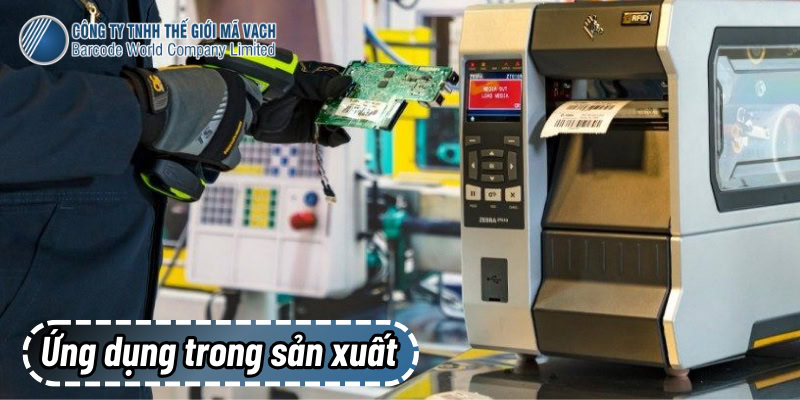 Mã vạch ứng dụng trong sản xuất