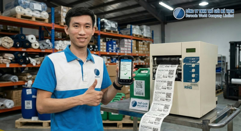 Giải pháp quản lý nguyên liệu, vật tư bằng mã vạch, QR code tại Thế Giới Mã Vạch Giải pháp quản lý nguyên liệu, vật tư bằng mã vạch, QR code tại Thế Giới Mã Vạch