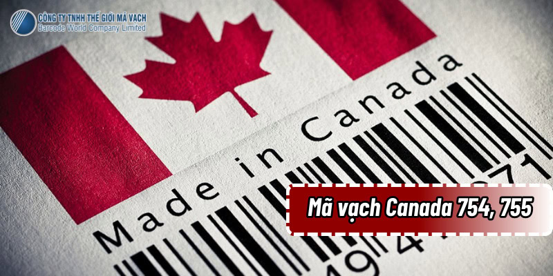 Mã vạch của Canada là 754, 755