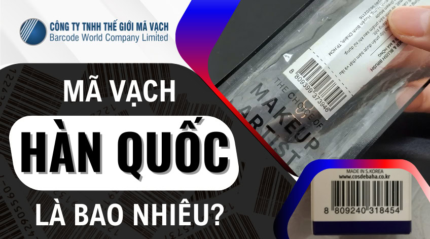 Mã vạch Hàn Quốc: Đầu số 880 và cách đọc, kiểm tra