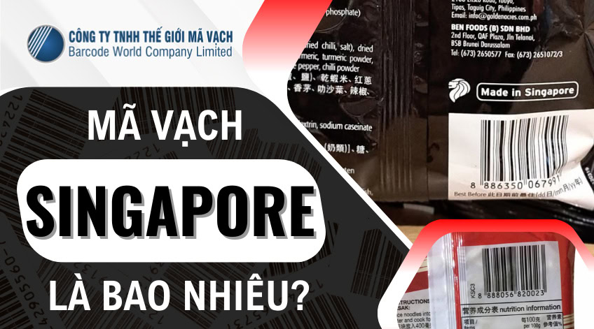 Mã vạch Singapore: Đầu số 888 và cách đọc, kiểm tra