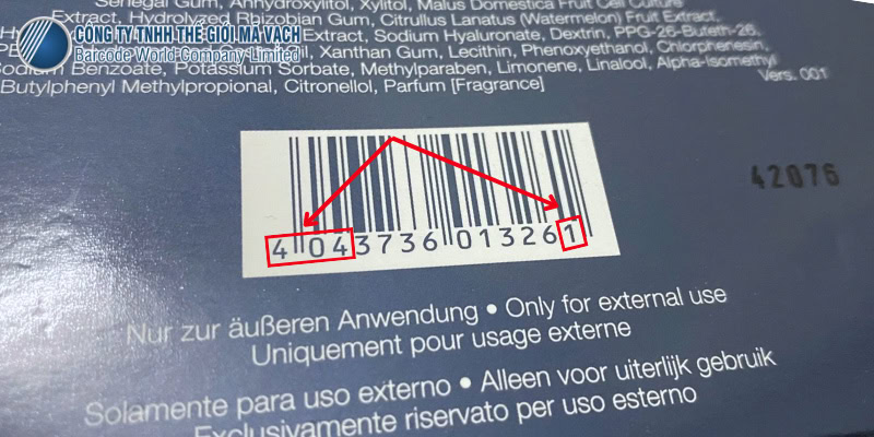 Nhận biết mã vạch Đức qua 3 đầu số và tính số kiểm tra