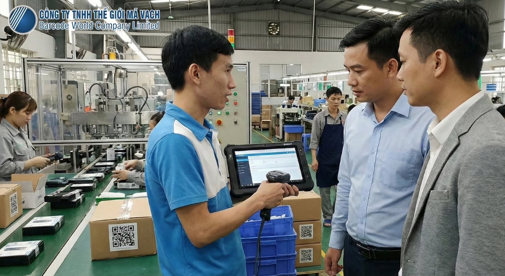 Thế Giới Mã Vạch chuyên gia triển khai giải pháp quản lý sản xuất bằng mã vạch uy tín Thế Giới Mã Vạch chuyên gia triển khai giải pháp quản lý sản xuất bằng mã vạch uy tín