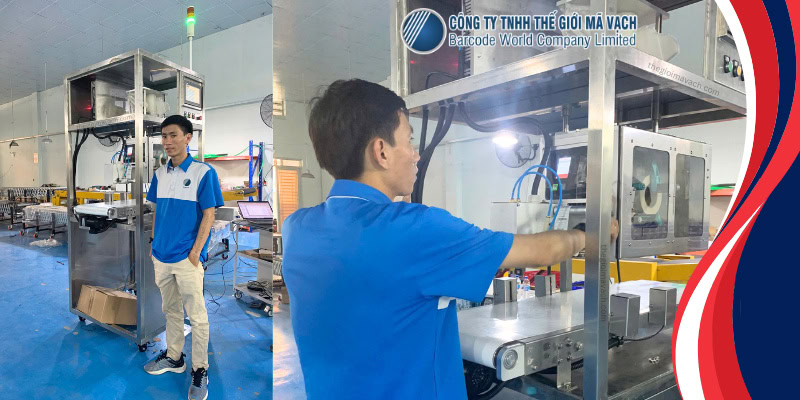 Thế Giới Mã Vạch là đối tác tin cậy hàng đầu cung cấp giải pháp máy in, dán tem nhãn tự động cho băng chuyền
