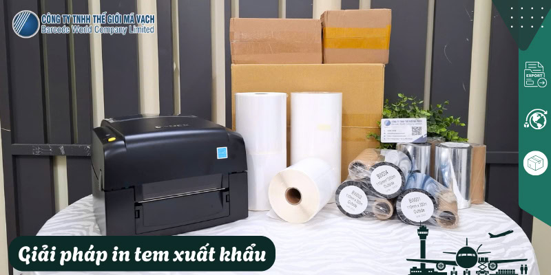 Bộ giải pháp in tem xuất khẩu gồm nhiều yếu tố