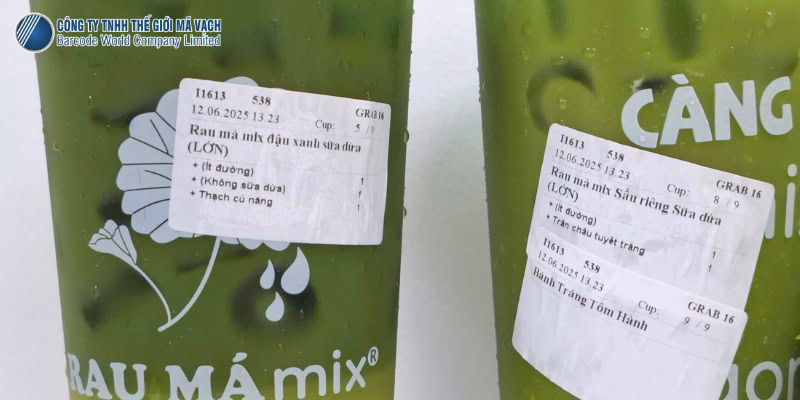 Máy in nhiệt trực tiếp in tem không chống nước
