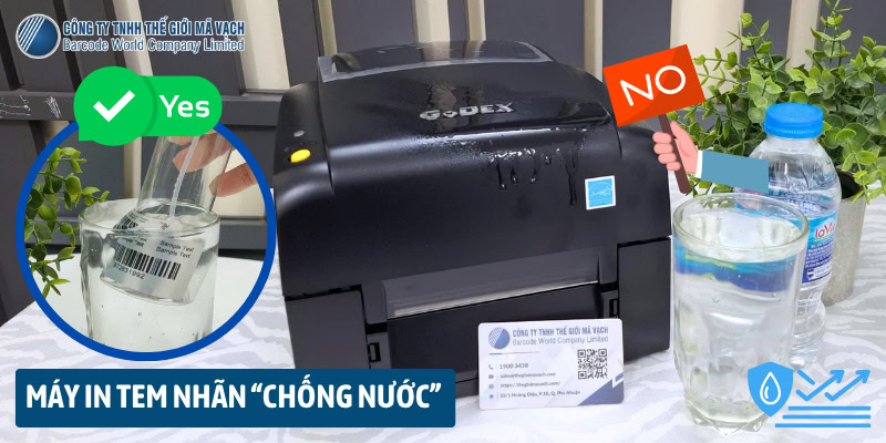 Máy in tem không chống nước nhưng có thể tạo ra con tem chống nước