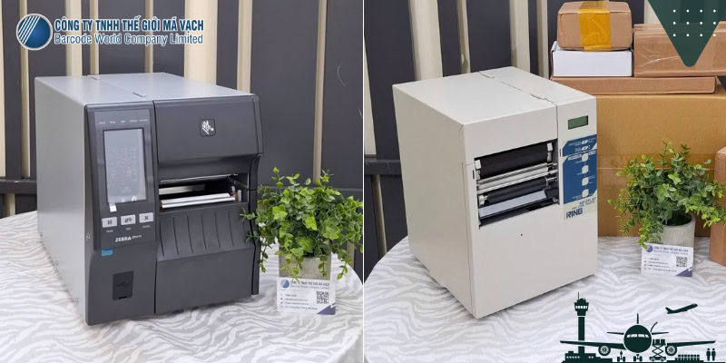 2 model máy in mã vạch công nghiệp đầu in 4 inch cho xí nghiệp lớn