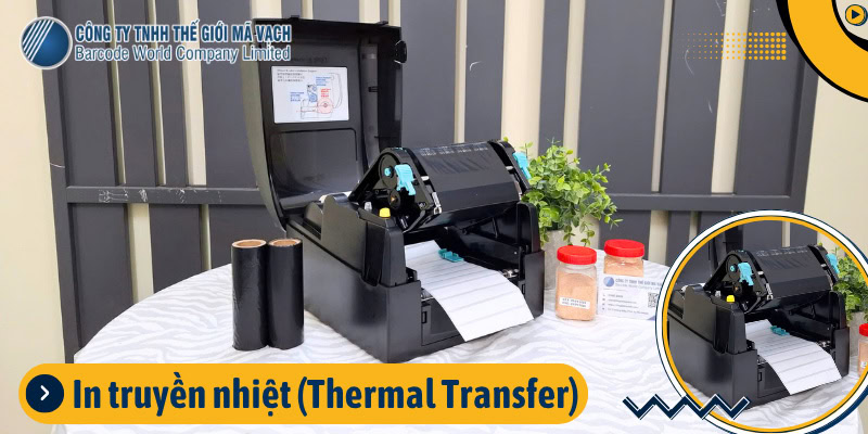 Công nghệ in truyền nhiệt (Thermal Transfer) là bắt buộc để in tem date thực phẩm