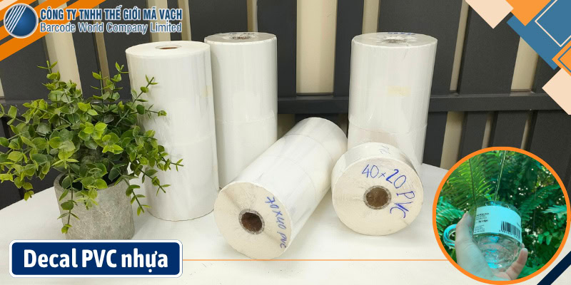 Decal PVC nhựa chống thấm nước