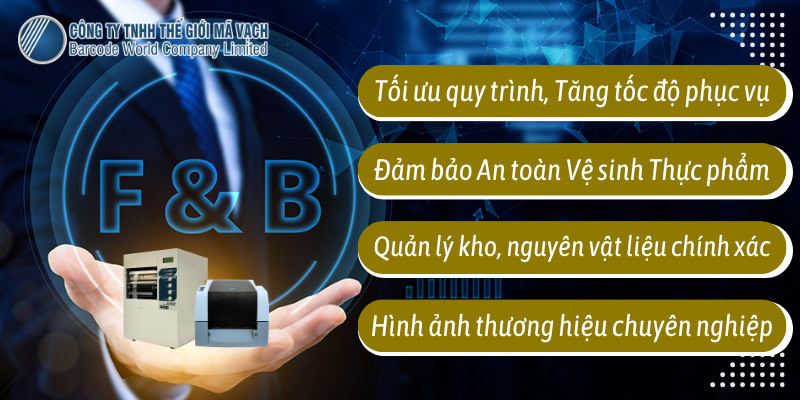 Doanh nghiệp F&B dùng máy in tem nhãn chuyên dụng mang lại nhiều tiện ích