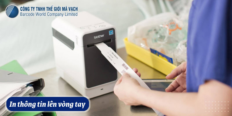 In nhiệt trực tiếp lên vòng tay chuyên dụng chỉ trong 1 bước