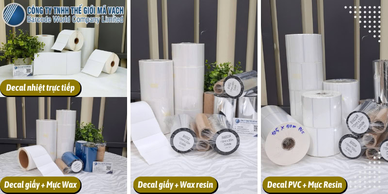 Vật tư (decal, mực in) tương ứng với từng môi trường làm việc trong ngành F&B