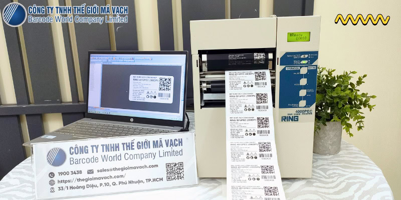Máy in mã vạch được phát triển từ những năm 1970 và ứng dụng ngày càng nhiều