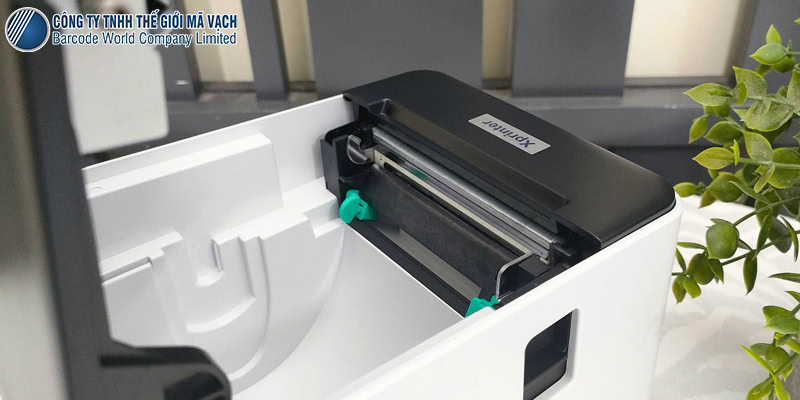 Khổ in của máy in tem Xprinter XP-Q361U đạt 80mm