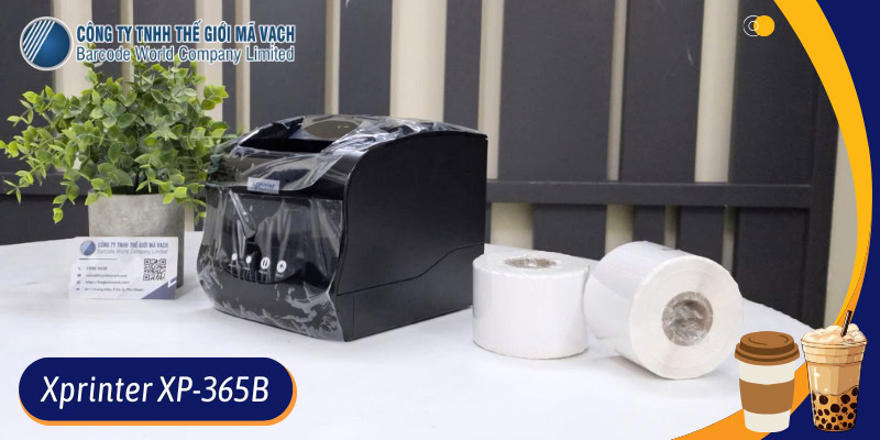 Máy in tem trà sữa Xprinter XP-365B