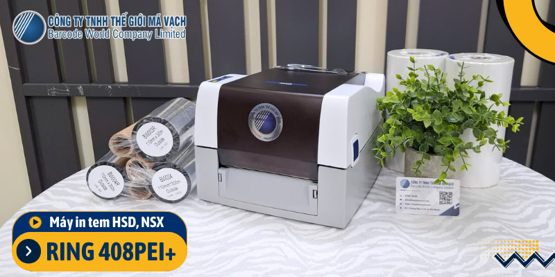 Máy in tem HSD, NSX RING 408PEI+