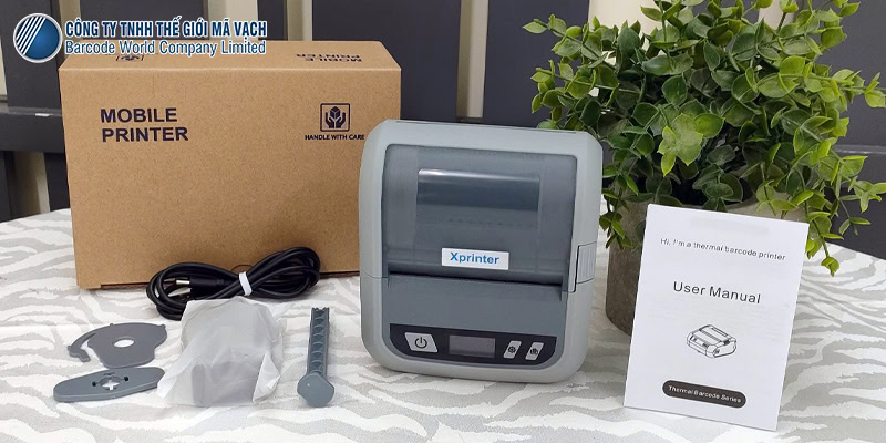 Máy in tem, hóa đơn Xprinter XP-P323B di động, in nhiệt không dùng mực