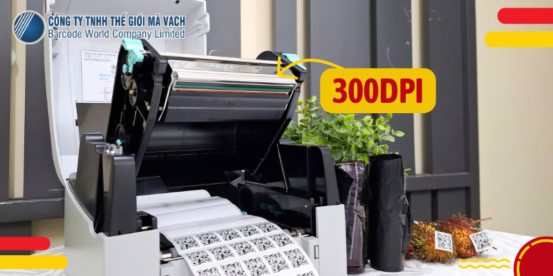 Độ phân giải 300dpi (dots per inch) là yêu cầu tối thiểu in tem QR Code sắc nét