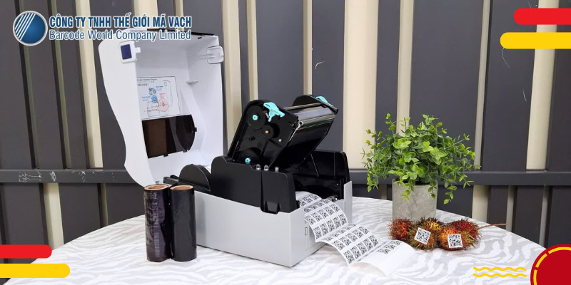 Dùng công nghệ in truyền nhiệt in tem QR truy xuất nguồn gốc bền bỉ