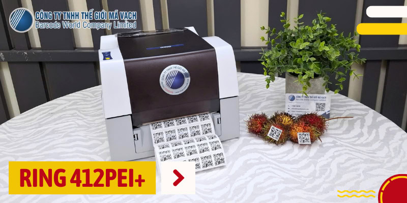 Máy in tem truy xuất nguồn gốc RING 412PEI+