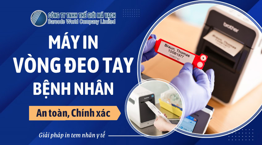 Máy in vòng đeo tay bệnh nhân (An toàn, Chính xác)