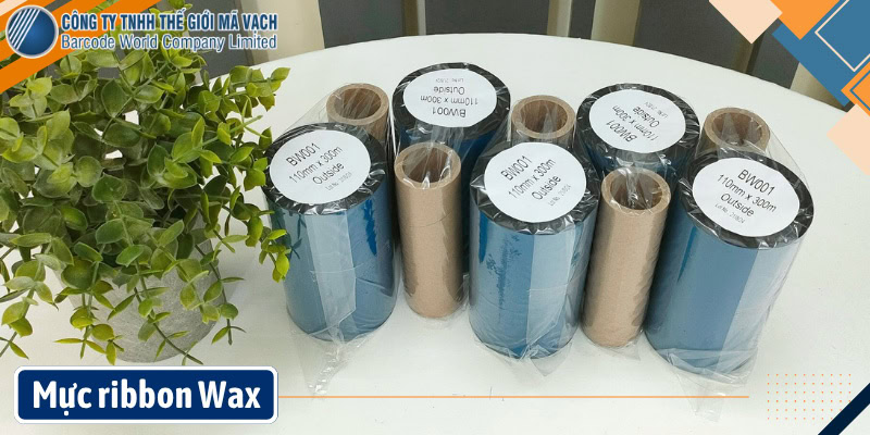 Mực ribbon Wax cấu tạo từ sáp
