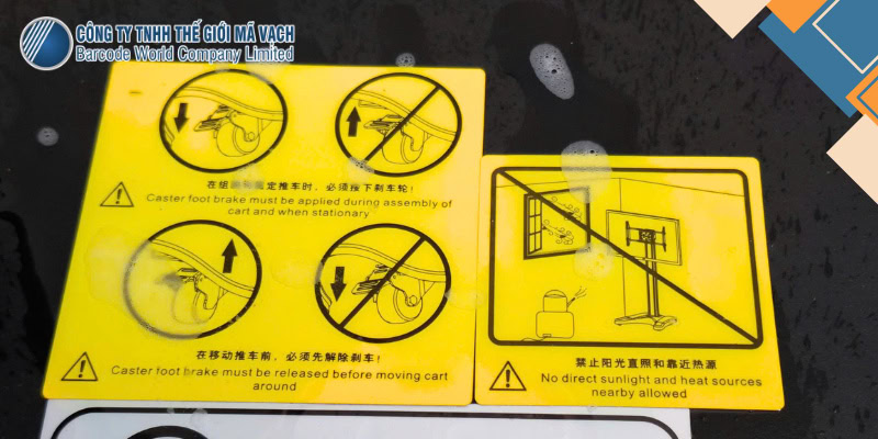 Nhãn cảnh báo bền bỉ trước hoá chất