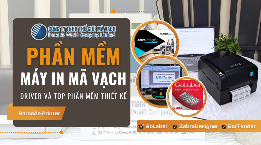 Phần mềm máy in mã vạch: Driver và top phần mềm thiết kế