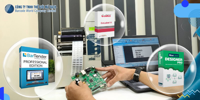Phần mềm thiết kế tem nhãn cho linh kiện giao diện thân thiện