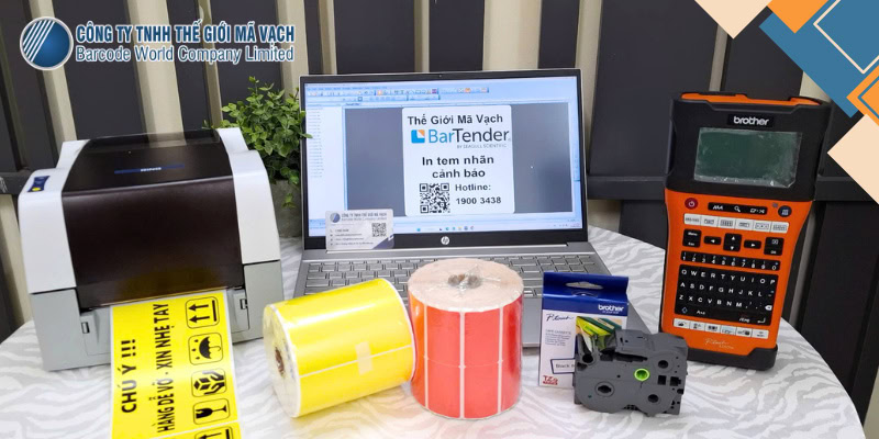 Phần mềm thiết kế và vật tư tương thích cho in tem cảnh báo