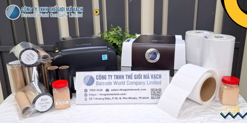 Thế Giới Mã Vạch cung cấp trọn bộ giải pháp (máy in, decal, ruy-băng mực)