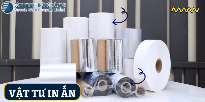Vật tư in gồm decal và mực bế dạng cuộn