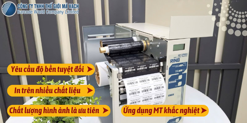 4 trường hợp cần dùng máy in nhiệt gián tiếp