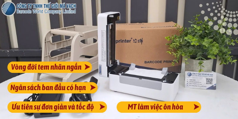 4 trường hợp nên dùng máy in nhiệt trực tiếp